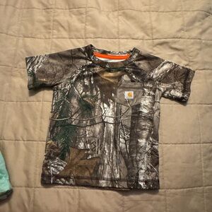 Baby boy 12 month carhartt camo short sleeve t shirt